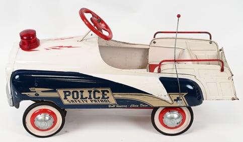 MURRAY 1950's POLICE SAFETY PATROL PEDAL CAR