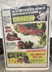 1964 WITCHCRAFT 2- SHEET MOVIE POSTER