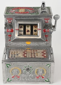 MILLS 5c THE PURITAN BELL TRADE STUMULATOR