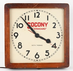 SETH THOMAS SOCONY ADVERTISING CLOCK