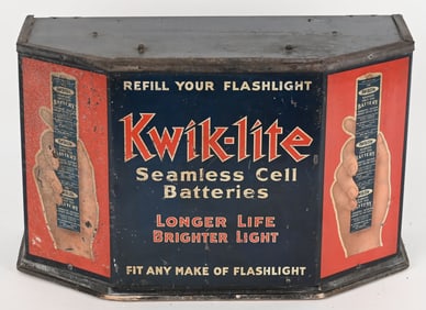 KWIK-LITE BATTERIES STORE DISPLAY CABINET