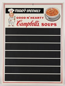 CAMPBELL'S SOUP TIN CHALKBOARD SIGN