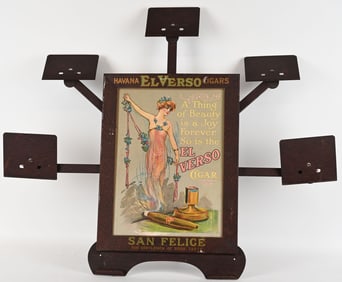 EL VERSON CIGAR TIN DISPALY & CIGAR BOX HOLDER