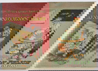 2- EL VERSO CIGARS DOUBLE SIDED POSTERS