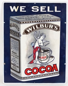 WILBUR'S COCOA PORCLEAIN SIGN