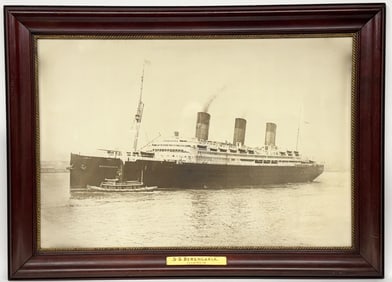 SS BERENGARIA OCEAN LINER PHOTO PRINT w/ FRAME