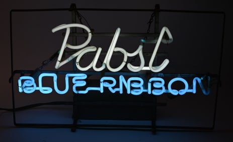VINTAGE PABST BLUE RIBBON NEON SIGN