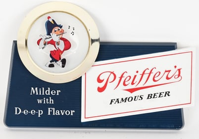 PFEIFFER'S BEER STICK-ON SIGN