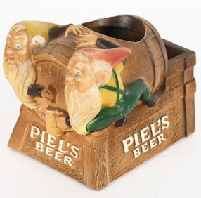 PIEL'S BEER ADVERTISING COUNTERTOP SCRAPER HOLDER