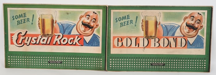2- GOLD BOND BEER ADVERSTING STANDUPS
