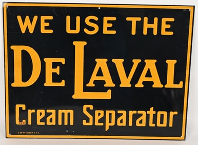 DELAVAL CREAM SEPARATOR TIN SIGN