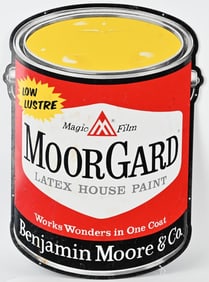 BENJAMIN MOORE DIECUT PAINT CAN TIN SIGN