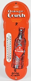 ORANGE-CRUSH PORCELAIN THERMOMETER