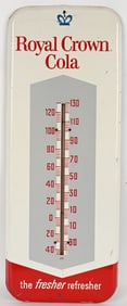 ROYAL CROWN COLA TIN THERMOMETER