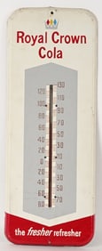 ROYAL CROWN COLA TIN THERMOMETER