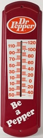 DR PEPPER TIN THERMOMETER