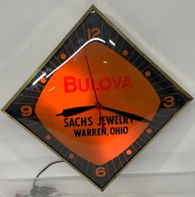 BULOVA SACHS JEWELRY ELECTRIC CLOCK
