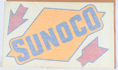 5- SUNOCO LOGO STICKER SHEETS NOS