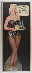 QUIRKY PINUP GIRL CARDBOARD STAND-UP