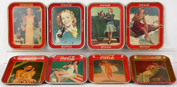 10- COCA COAL TIN SERVING TRAYS