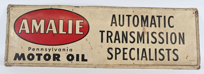 AMALIE MOTOR OIL TIN SIGN