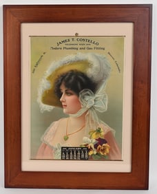 JAMES COSTELLO PLUMBING 1907 CALENDAR