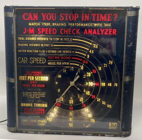 J-M SPEED CHECK ANALYZER DECO CLOCK