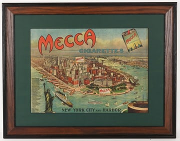 MECCA CIGARETTES NEW YORK HARBOR SIGN