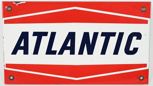 ATLANTIC GAS PORCELAIN PUMP PLATE