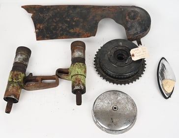 BOX LOT OF INDIAN MOTORCYCLE PARTS