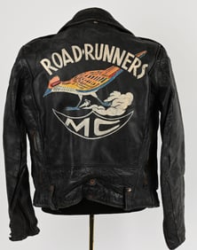 VINATGE ROAD RUNNER MC LEATHER JACKET