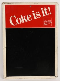 COCA COLA TIN MENU BOARD SIGN