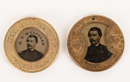 CIVIL WAR POLITICAL 1864 BUTTONS GEORGE MCCLELLAN