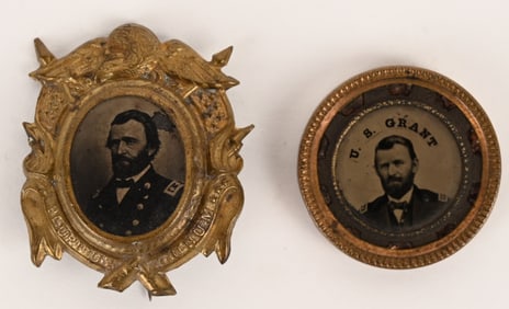 CIVIL WAR GENERAL US GRANT PORTRAIT FERROTYPE