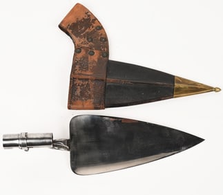 M1868 RICE TROWEL EXPERIMENTAL BAYONET W SCABBARD