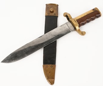 CIVIL WAR DAHLGREN BOWIE KNIFE BAYONET W/ SCABBARD