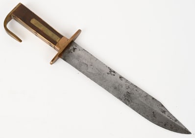 RARE A.G. HICKS RIFLEMAN'S KNIFE 1840 CLEVELAND OH