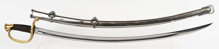 CIVIL WAR M1840 AMES ARTILLERY SWORD SCABBARD 1864
