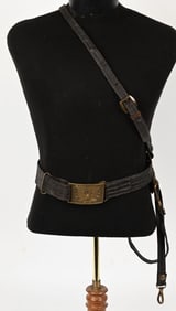 CIVIL WAR M1851 OFFICER'S SWORD BELT AND BUCKLE
