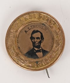 ABRAHAM LINCOLN FERROTYPE 1864 FOR PRESIDENT