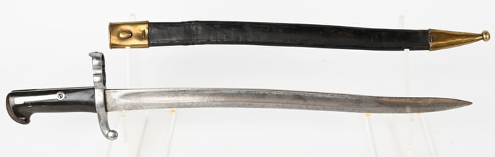 FRENCH 19TH CENTURY DOUBLE SOCKET HUNTING BAYONET