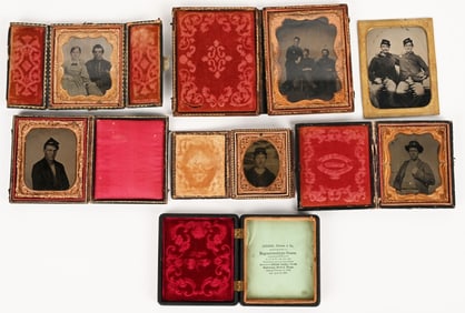CIVIL WAR SOLDIER IMAGE LOT OFFICERS MUSIC BOX