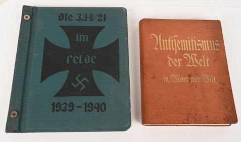 WWII NAZI GERMAN PHOTO ALBUM & ANTI SEMITISM BOOK
