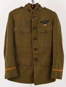 WWI U.S ARMY AIR SERVICE UNIFORM W BULLION WINGS