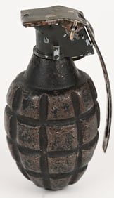 WW1 US ARMY MKI HAND GRENADE W/ MKII FUZE WWI