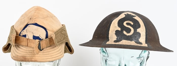WW1 POLAR BEAR 31ST INFANTRY REGIMENT HELMET CAP