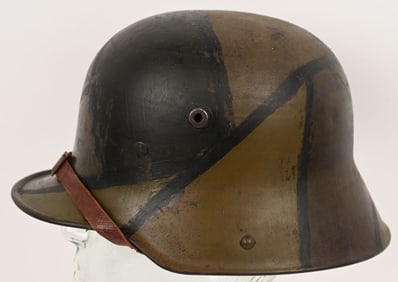 WWI IMPERIAL GERMAN M16 CAMOUFLAGE HELMET W LINER