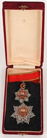 TURKISH MEDJIDIE II CLASS BREAST STAR & NECK BADGE