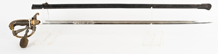 WW1 IMPERIAL GERMAN LION HEAD SWORD W KNOT WWI