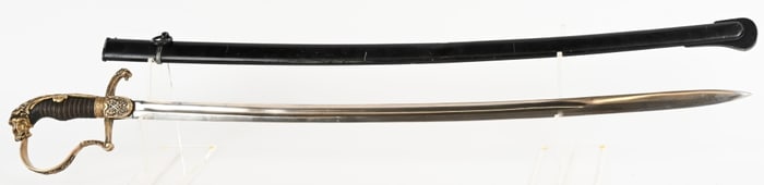 WW1 IMPERIAL GERMAN GROSSE LION HEAD SWORD WWI
